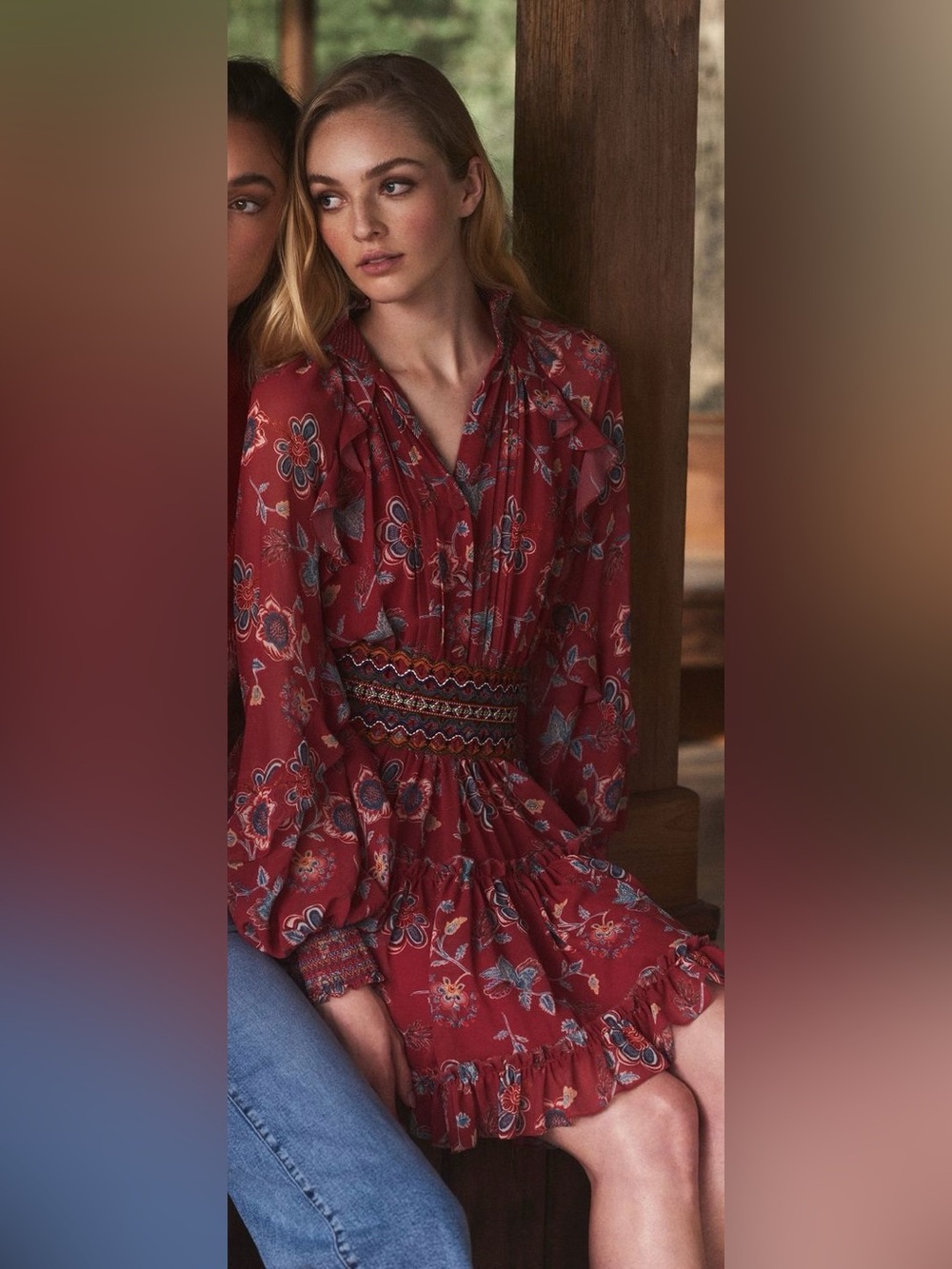 NWT Sachin & Babi Mackenzie Dress Eastern Goache Botanical XS SEEN in VOGUE!